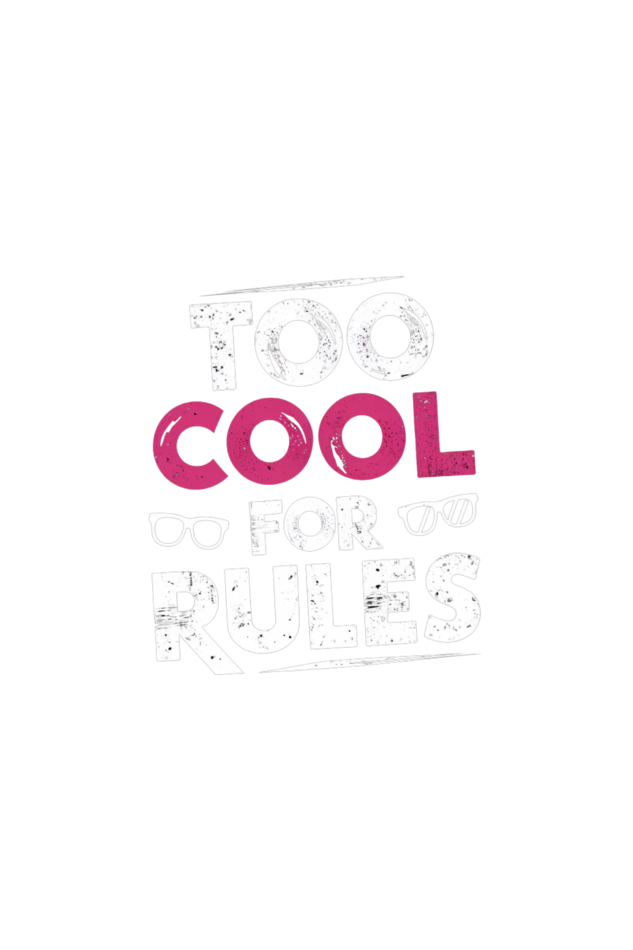 Too Cool for Rules Oversized T-Shirt - Black Unisex