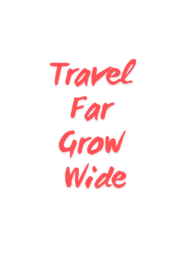 Travel Far, Grow Wide White Oversize Unisex Tee