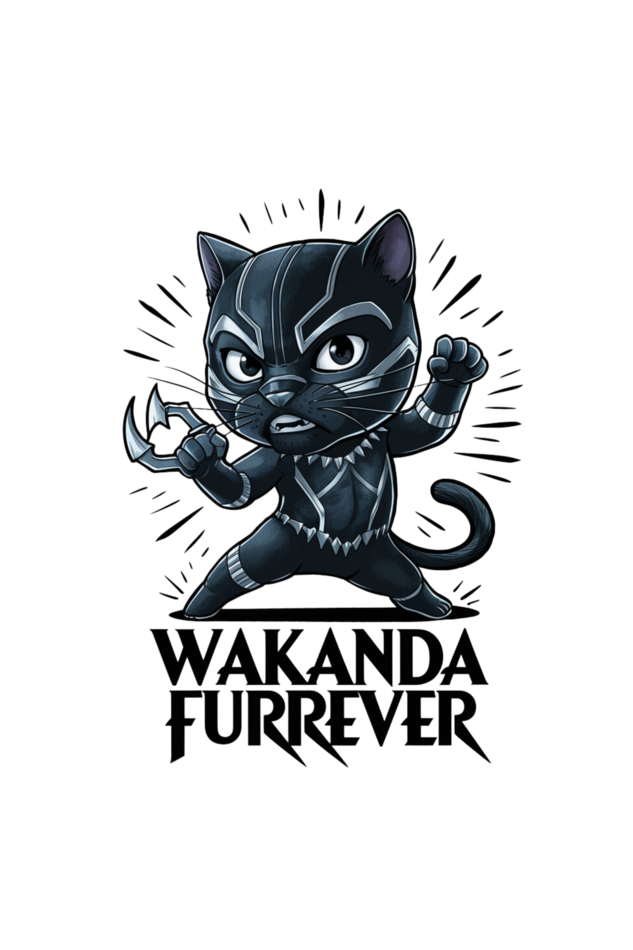 Kids' Gray T-Shirt: Wakhanda Furrever Adventure