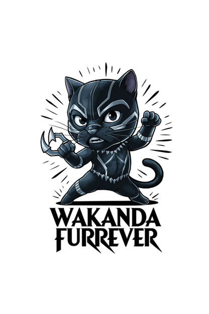 Kids' Gray T-Shirt: Wakhanda Furrever Adventure