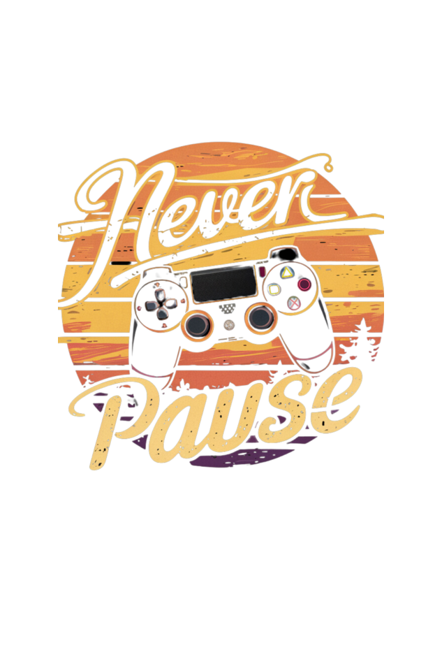 "Never Pause: Black Unisex Hoodie with PlayStation Remote"