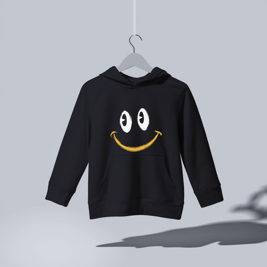 Kids Black Hoodie: Brighten Up with Fielder!