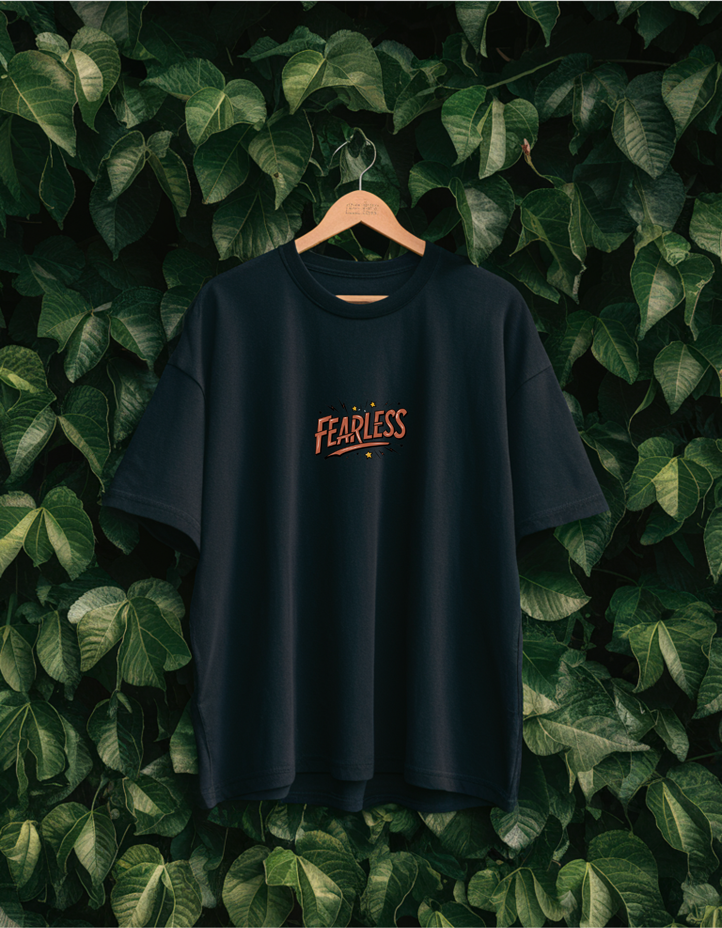 Black Unisex Oversized T-Shirt - Fearless