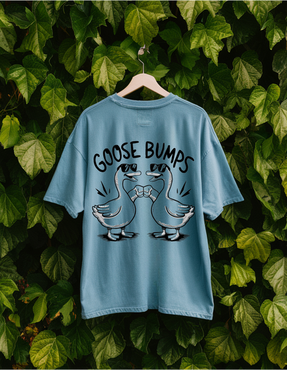 Goosebumps Baby Blue Oversize Unisex Tee