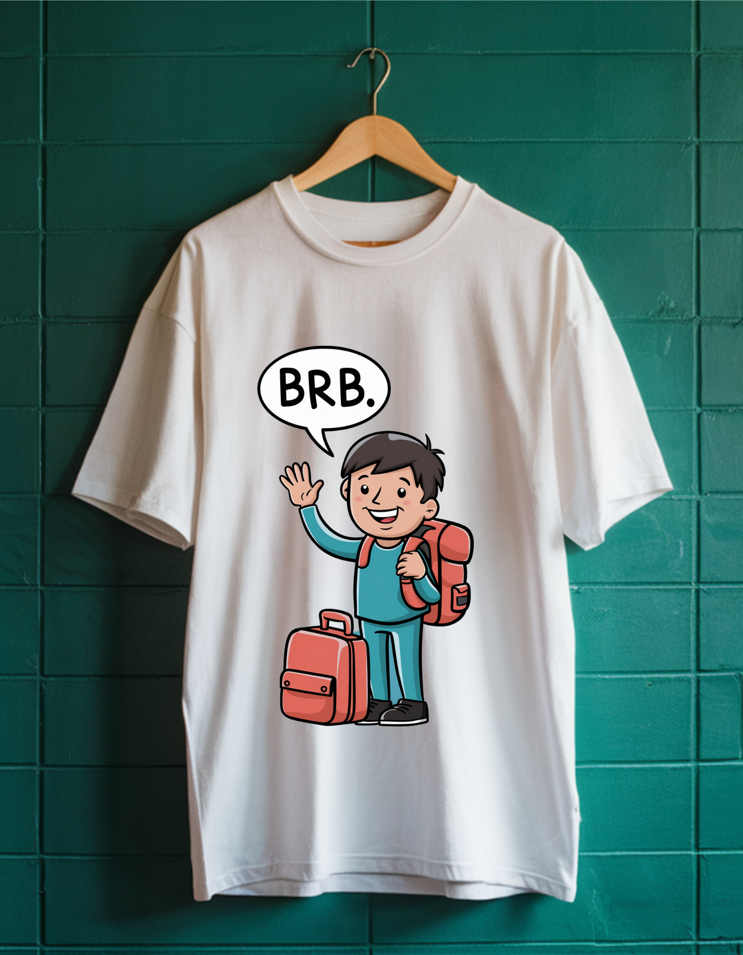 "BRB" Oversized Tee